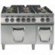 COCINA A GAS 6 FUEGOS CON HORNO ELÉCTRICO GN 2/1