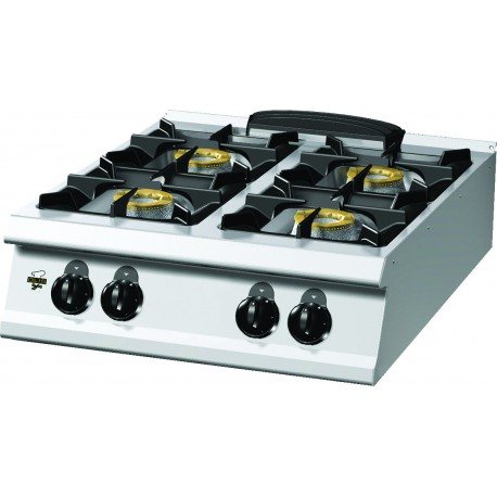 COCINA A GAS SIN BASE SERIE 900 4 FUEGOS