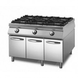 COCINA A GAS SOBRE BASE CON PUERTAS SENSATION 1100