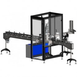 Línea automática para la colocación y el taponado del corcho
