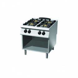 COCINA A GAS CON BASE ABIERTA SERIE 900 4 FUEGOS